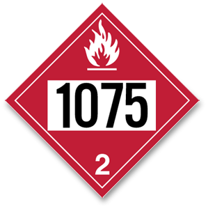 Placard Flammable #1075