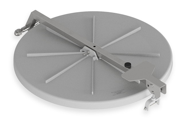 20-Inch Non-Vented Hatch Cover, Pullman Mono-Wheel