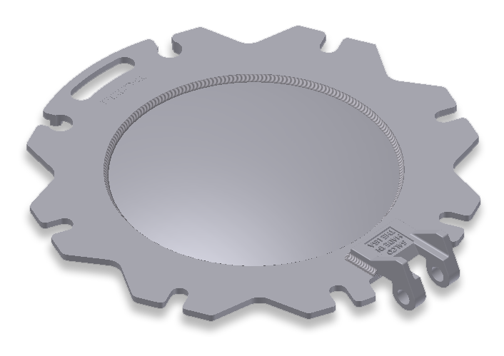 20-Inch 8 Bolt Stainless Steel Manway Cover, ACF Arrangement