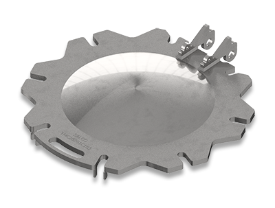 20-Inch 8 Bolt Single Piece Carbon Steel Manway Cover, ACF Arrangement