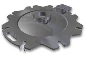 20-Inch 8 Bolt Stainless Steel/ Carbon Steel Manway Cover with Quick Inspect Boss, Union Tank Arrangement